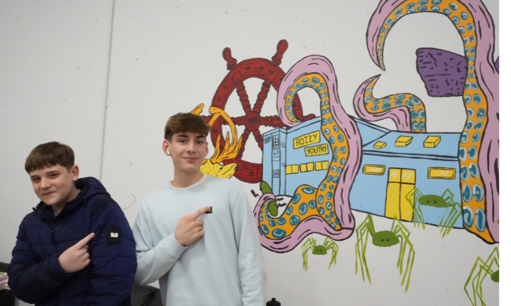 Young people at the refurbished Rossmere Youth Centre in Hartlepool